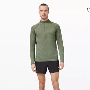 Lululemon Athletica Metal Vent Tech 1/2 Zip 2.0 Men’s Wave Rosemary Green Medium